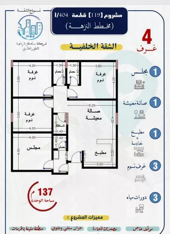 شقة للبيع في شارع محمد بن اسعد العظم, حي النزهة, مدينة جدة, منطقة مكة المكرمة