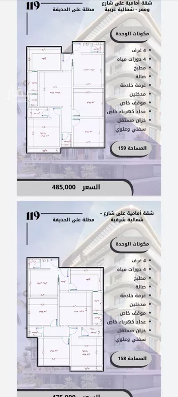 شقة للبيع في شارع زهير بن الحارث, حي الواحة, مدينة جدة, منطقة مكة المكرمة صورة 2