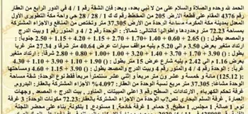 شقة للبيع في شارع رفاعه بن مسروح الاسدي, حي الحمراء وام الجود, مكة