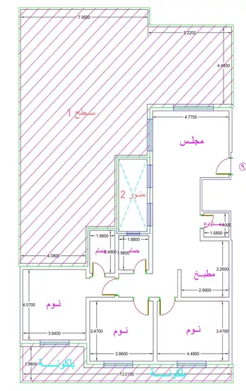 شقة للإيجار في شارع خالد بن العاص, حي النرجس, مدينة الرياض, منطقة الرياض صورة 3