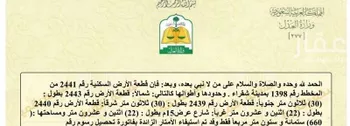 أرض للبيع في حي الملك عبدالله, مدينة شقراء, منطقة الرياض صورة 2