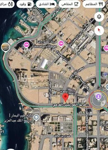 أرض للبيع في شارع طريق الكورنيش, حي أبحر الجنوبية, مدينة جدة, منطقة مكة المكرمة صورة 3
