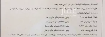 أرض للبيع في شارع شارع رقم 128, حي الياسمين, مدينة الرياض, منطقة الرياض صورة 3