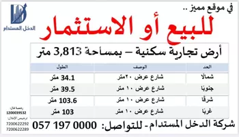 أرض للبيع في شارع طريق الحائر, حي الغنامية, مدينة الرياض, منطقة الرياض صورة 2