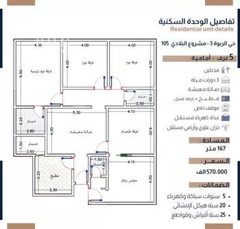 شقة للبيع في شارع الحسين بن رواحة, حي الربوة, مدينة جدة, منطقة مكة المكرمة صورة 5