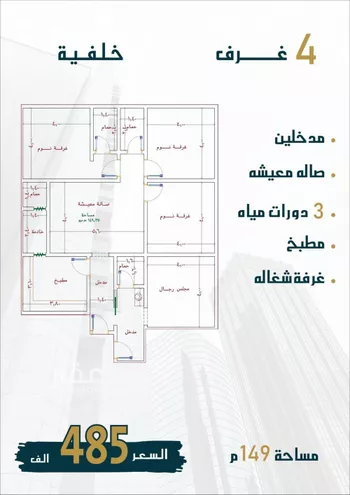 شقة للبيع في شارع الامير عبدالمجيد, حي الصواري, مدينة جدة, منطقة مكة المكرمة صورة 2