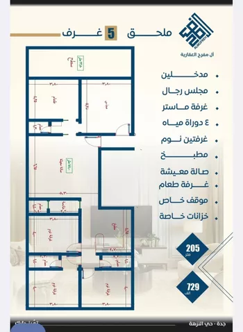 شقة للبيع في شارع طريق الملك فهد, حي النزهة, مدينة جدة, منطقة مكة المكرمة