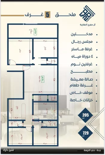شقة للبيع في شارع صدي بن عجلان, حي النزهة, مدينة جدة, منطقة مكة المكرمة صورة 2