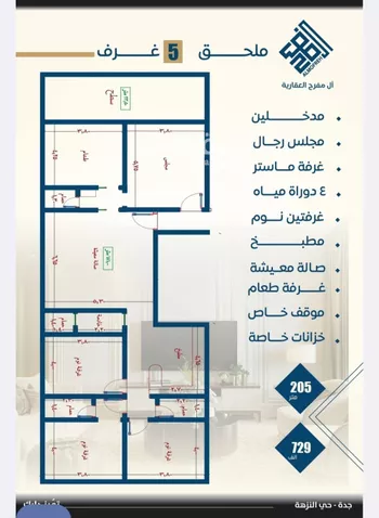 شقة للبيع في شارع ظيبان بن عماره, حي النزهة, مدينة جدة, منطقة مكة المكرمة صورة 4