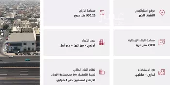عمارة للبيع في شارع طريق خادم الحرمين الشريفين الفرعي, حي الثقبة, مدينة الخبر, المنطقة الشرقية صورة 3