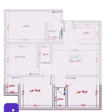 شقة للبيع في شارع السامر, حي الواحة, مدينة جدة, منطقة مكة المكرمة صورة 3