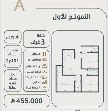 شقة للبيع في شارع ابو كبشه الانصاري, حي النعيم, مدينة جدة, منطقة مكة المكرمة صورة 2