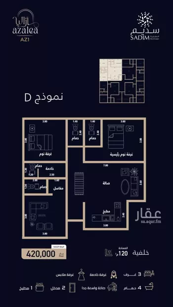 شقة للبيع في شارع حسين فايز, حي العزيزية, مدينة جدة, منطقة مكة المكرمة صورة 2