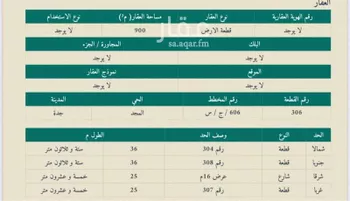 أرض للبيع في حي المجد, مدينة جدة, منطقة مكة المكرمة