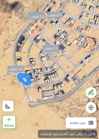 أرض للبيع في شارع الضريب, حي ظهره العودة غرب, مدينة امارة منطقة الرياض - الدرعيه, منطقة الرياض