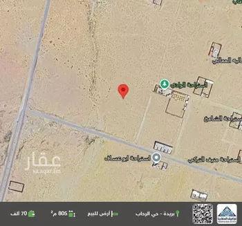 أرض للبيع في حي الروضة, مدينة القواره, منطقة القصيم صورة 2