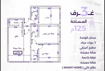 شقة للبيع في شارع ابو رهم الغفاري, حي الزهراء, مدينة جدة, منطقة مكة المكرمة صورة 2