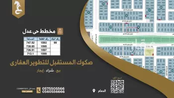 أرض للبيع في شارع ثابت ابن ربيعة, حي الشعلة, مدينة الدمام, المنطقة الشرقية صورة 2
