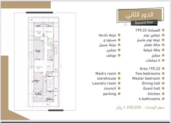 دور للبيع في شارع ذاكر بن الخفاف, حي العارض, مدينة الرياض, منطقة الرياض صورة 5
