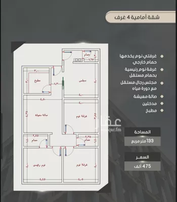 شقة للبيع في شارع إبراهيم بن فتوح العقيلي, حي الصواري, مدينة جدة, منطقة مكة المكرمة صورة 4