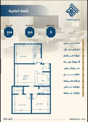 شقة للبيع في شارع عمر الخردلي, حي الجامعة, مدينة جدة, منطقة مكة المكرمة صورة 5