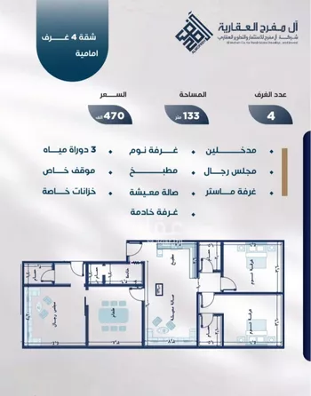 شقة للبيع في شارع طريق الملك فهد فرعي, حي النزهة, مدينة جدة, منطقة مكة المكرمة صورة 4