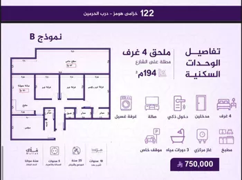 شقة للبيع في شارع امام الدين المرشدي, حي الفيحاء, مدينة جدة, منطقة مكة المكرمة صورة 2