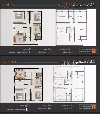 شقة للبيع في شارع عبدالرحمن الجرادي, حي النزهة, مدينة جدة, منطقة مكة المكرمة صورة 2