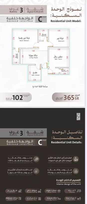شقة للبيع في شارع يوسف الريحاني, حي الفيصلية, مدينة جدة, منطقة مكة المكرمة