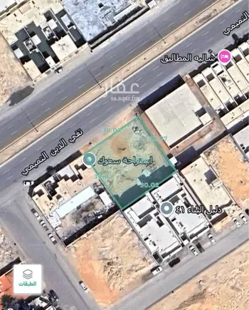 أرض للإيجار في شارع تقى الدين التميمى, حي المهدية, مدينة الرياض, منطقة الرياض صورة 2