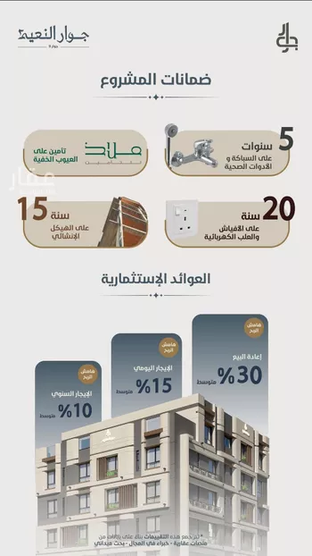 شقة للبيع في شارع ابو مصعب الاسدي, حي النعيم, مدينة جدة, منطقة مكة المكرمة
