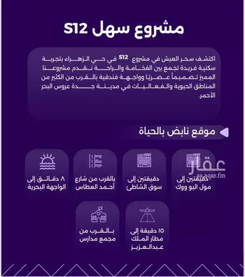 شقة للبيع في شارع سعير بن العداء, حي الزهراء, مدينة جدة, منطقة مكة المكرمة صورة 2