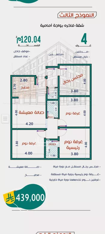 شقة للبيع في شارع عاصم ابن قيس, حي الربوة, مدينة جدة, منطقة مكة المكرمة صورة 5