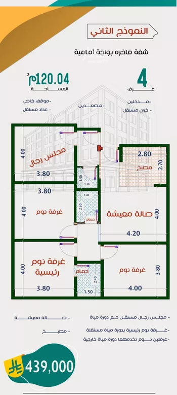 شقة للبيع في شارع عاصم ابن قيس, حي الربوة, مدينة جدة, منطقة مكة المكرمة