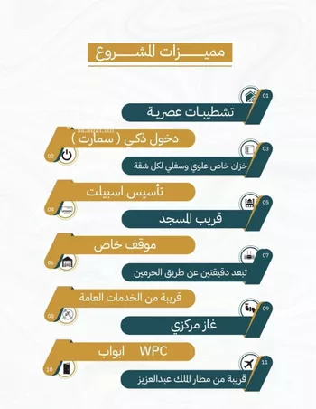 شقة للبيع في شارع يزيد بن الأصم, حي الريان, مدينة جدة, منطقة مكة المكرمة صورة 5