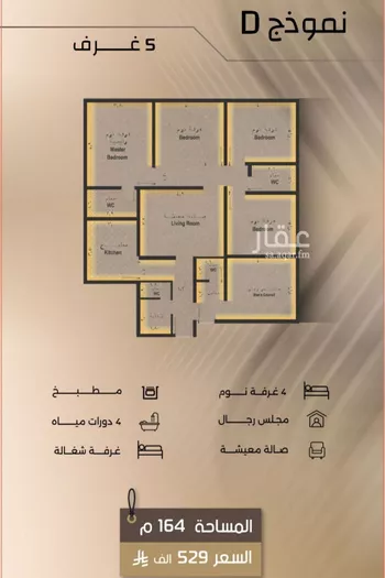 شقة للبيع في شارع زيد بن قيس, حي الفيصلية, مدينة جدة, منطقة مكة المكرمة صورة 3