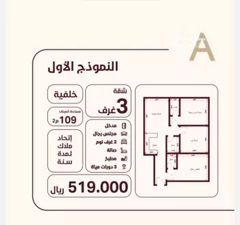 شقة للبيع في شارع عرفات, حي الحمراء, مدينة جدة, منطقة مكة المكرمة صورة 3