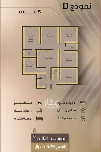 شقة للبيع في شارع زيد بن قيس, حي الفيصلية, مدينة جدة, منطقة مكة المكرمة صورة 5