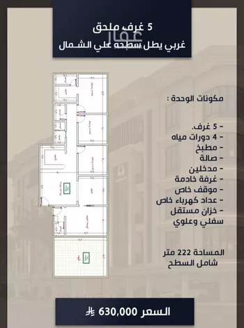 شقة للبيع في شارع الامير عبدالمجيد, حي الصواري, مدينة جدة, منطقة مكة المكرمة صورة 3