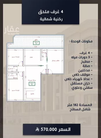 شقة للبيع في شارع الامير عبدالمجيد, حي الصواري, مدينة جدة, منطقة مكة المكرمة صورة 2
