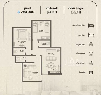 شقة للبيع في شارع عمر بن الحاجب, حي الريان, مدينة جدة, منطقة مكة المكرمة