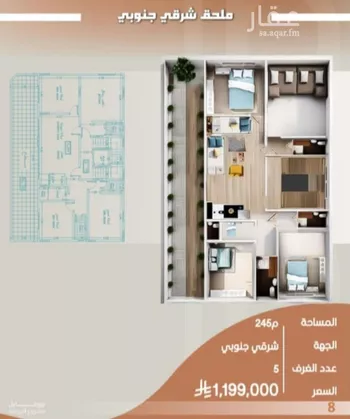 شقة للبيع في شارع احمد جمجوم, حي الروضة, مدينة جدة, منطقة مكة المكرمة صورة 5
