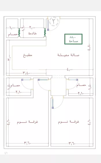 شقة للبيع في شارع ظعفرانه, حي النزهة, مدينة جدة, منطقة مكة المكرمة