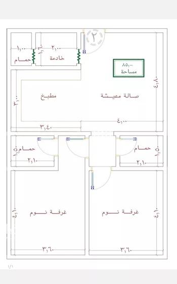 شقة للبيع في شارع ظعفرانه, حي النزهة, مدينة جدة, منطقة مكة المكرمة صورة 5