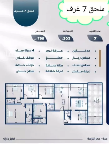شقة للبيع في شارع محمد بن اسعد العظم, حي النزهة, مدينة جدة, منطقة مكة المكرمة صورة 5