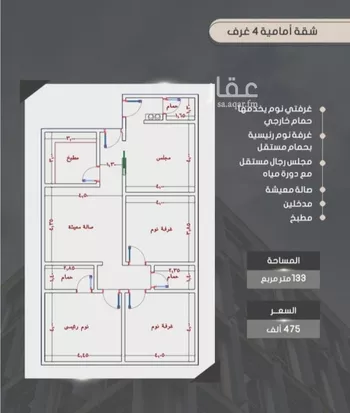 شقة للبيع في شارع إبراهيم بن فتوح العقيلي, حي الصواري, مدينة جدة, منطقة مكة المكرمة صورة 2