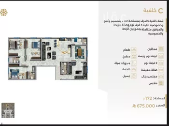 شقة للبيع في شارع ابو سفيان مدلوك, حي النعيم, مدينة جدة, منطقة مكة المكرمة صورة 2