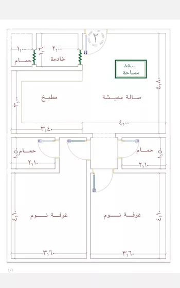 شقة للبيع في شارع ظعفرانه, حي النزهة, مدينة جدة, منطقة مكة المكرمة