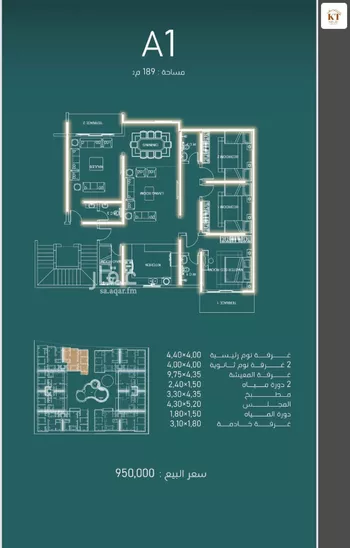 شقة للبيع في شارع البثنة, حي الفيحاء, مدينة جدة, منطقة مكة المكرمة صورة 2