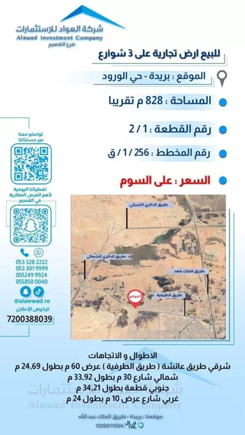 أرض للبيع في حي الأخضر, مدينة بريده, منطقة القصيم